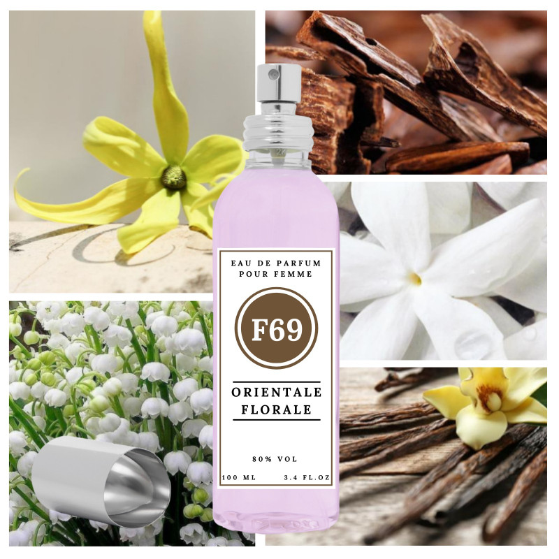 "F69 Orientale Florale" une alternative à "Black Orchid® de Tom Ford 100ml