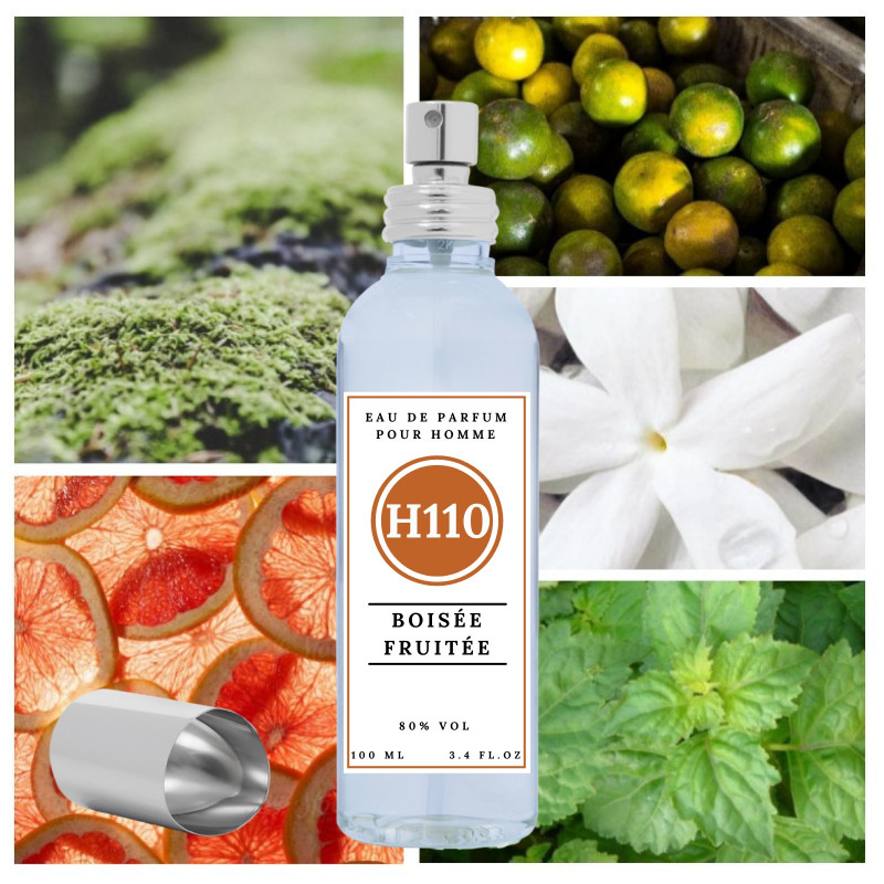"H110 Boisée Fruitée" une alternative à "Black XS L'Exces for Him®" de Paco Rabanne 100 ml