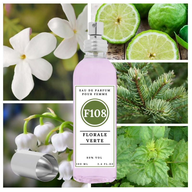 "F108 Florale Vert" une alternative à "Euphoria®" de Calvin Klein-100 ml